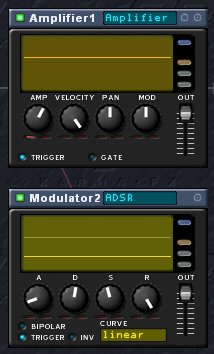 une enveloppe module l'amplification