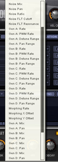 synthétiseur Morphine Image-Line synth matrice de modulation