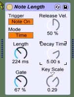 Ableton Live 6 : Note Length